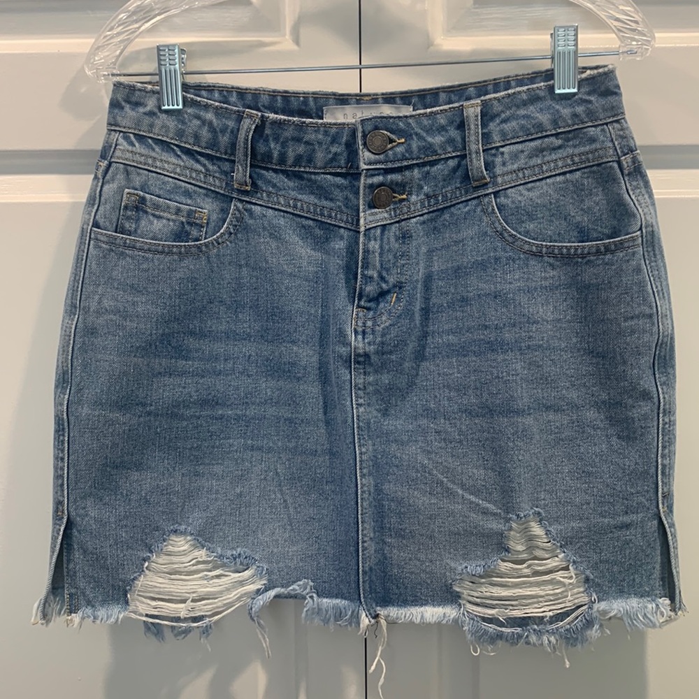 Denim Mini Skirt